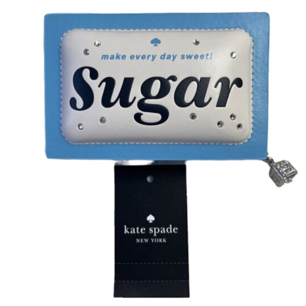♠️♠️ Kate Spade Coffee Break 3D Sugar Packet Small Card Holder Cream Multi NWT